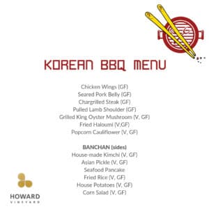 Fathers Day 2019 Menu Howard Vineyard Father's Day 2019 | Korean BBQ